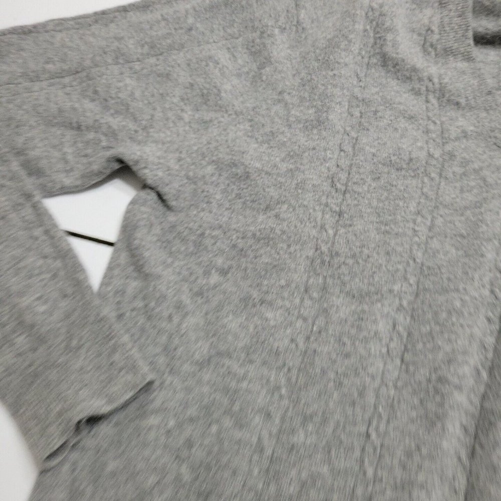 Jon Hatmaker Cardigan Mens Store Large Grey Lambswool Long Sleeve Sweater - Picture 5 of 12